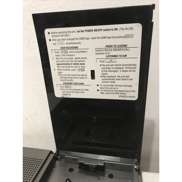 Vintage Panasonic KX-T1920 Cassette Tape Telephone Answering Machine Broken - Picture 4 of 9